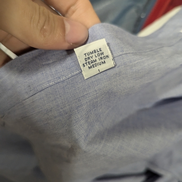 Ralph Lauren Shirt Mens 16 1/2 - 35 Blue Plaid Estate Button Up Long Sleeve - Picture 8 of 10